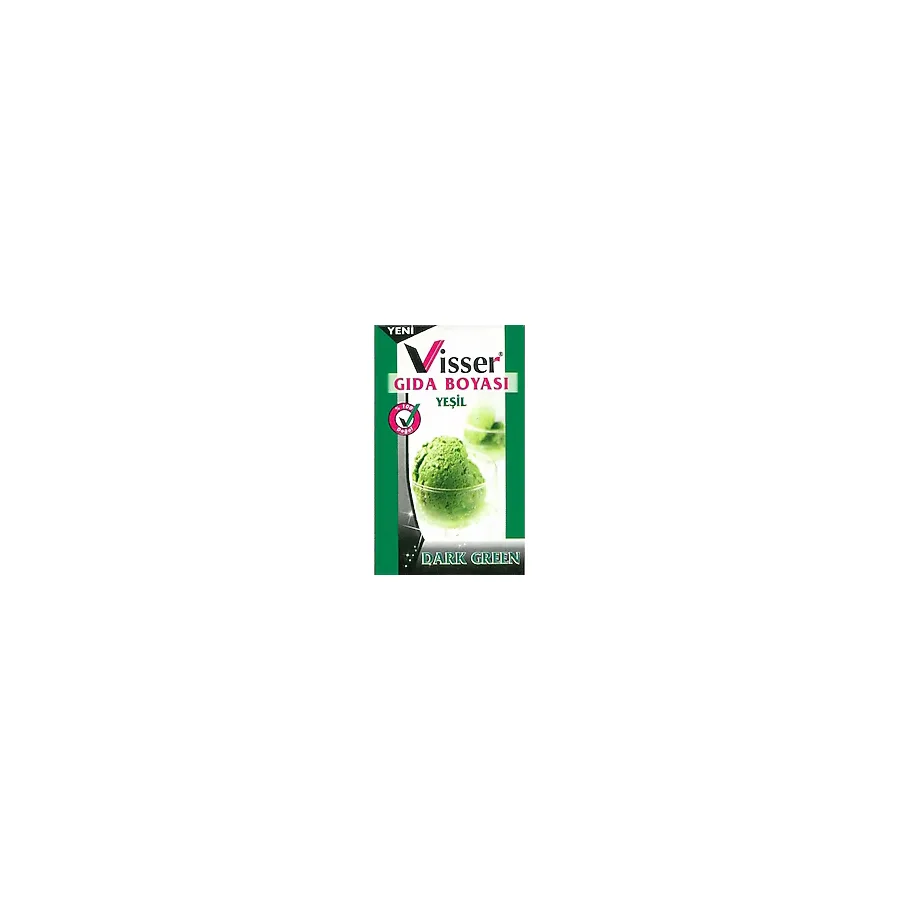 Visser Yeşil 9 gr Toz Gıda Boyası