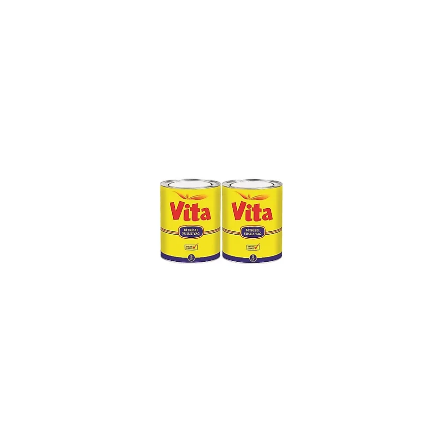 Vita Bitkisel Susuz Margarin 10 Litre (Teneke) (2pkx5lt) - 5 lt