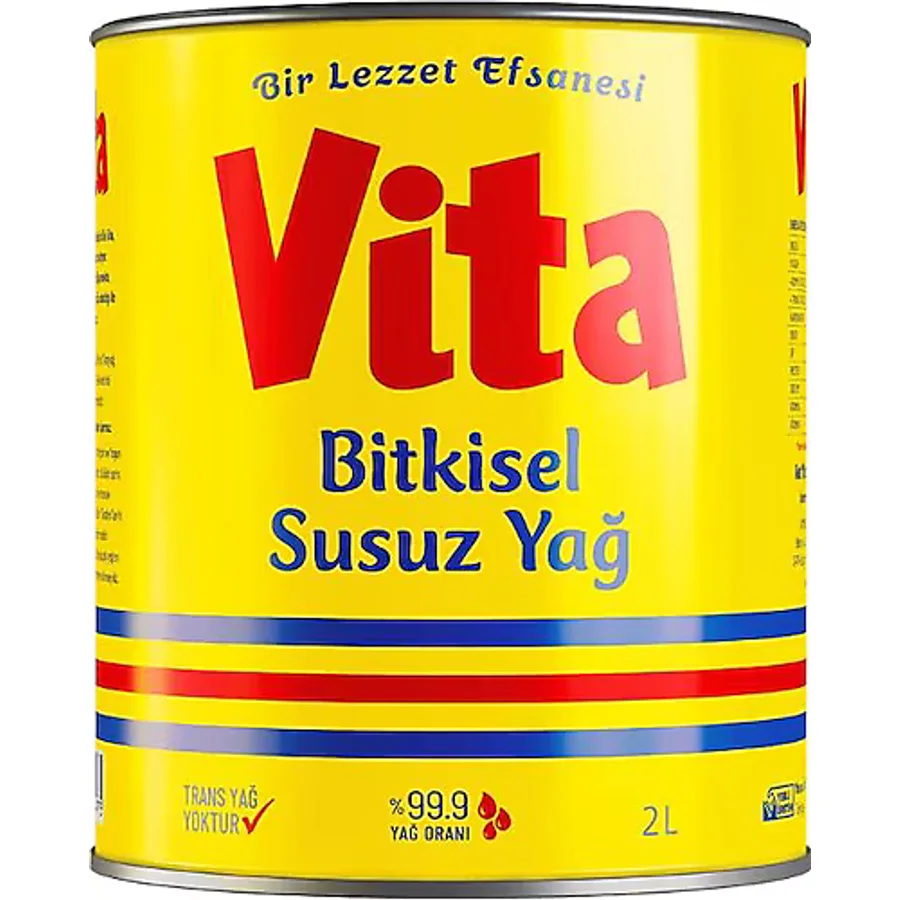 Vita Bitkisel Susuz Margarin 2 lt