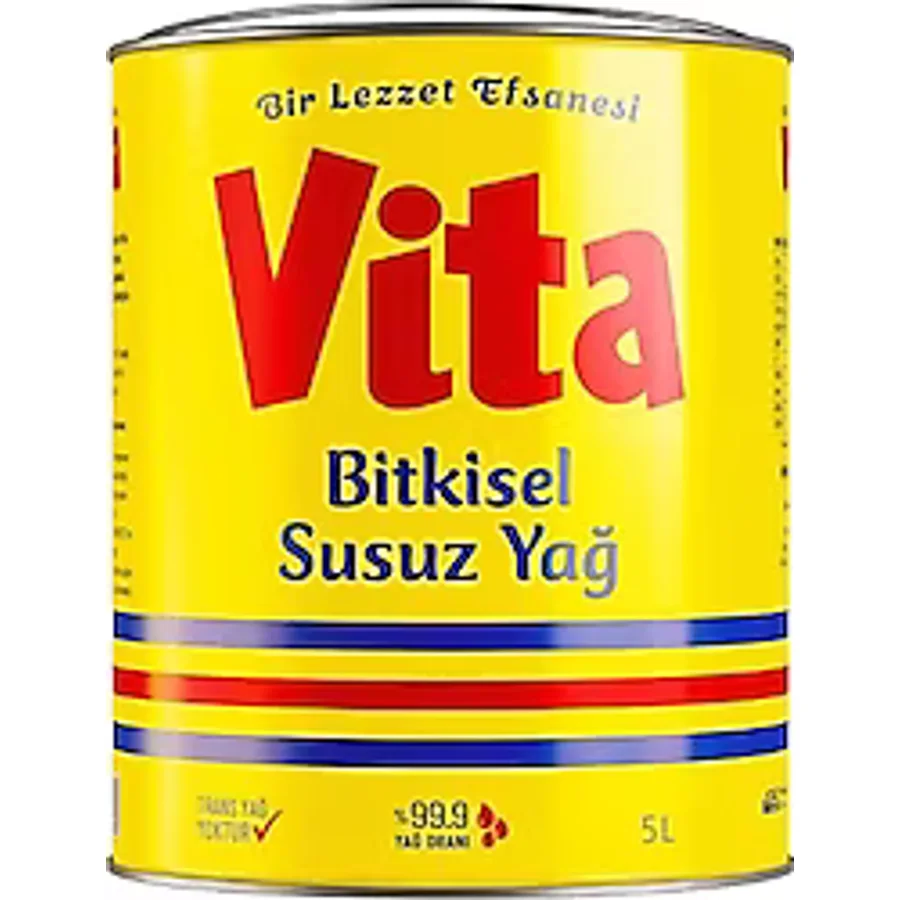 Vita Bitkisel Susuz Margarin 5 lt