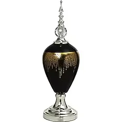 Vitale Amber Silver Kapaklı Vazo 54 cm AK.JE0010