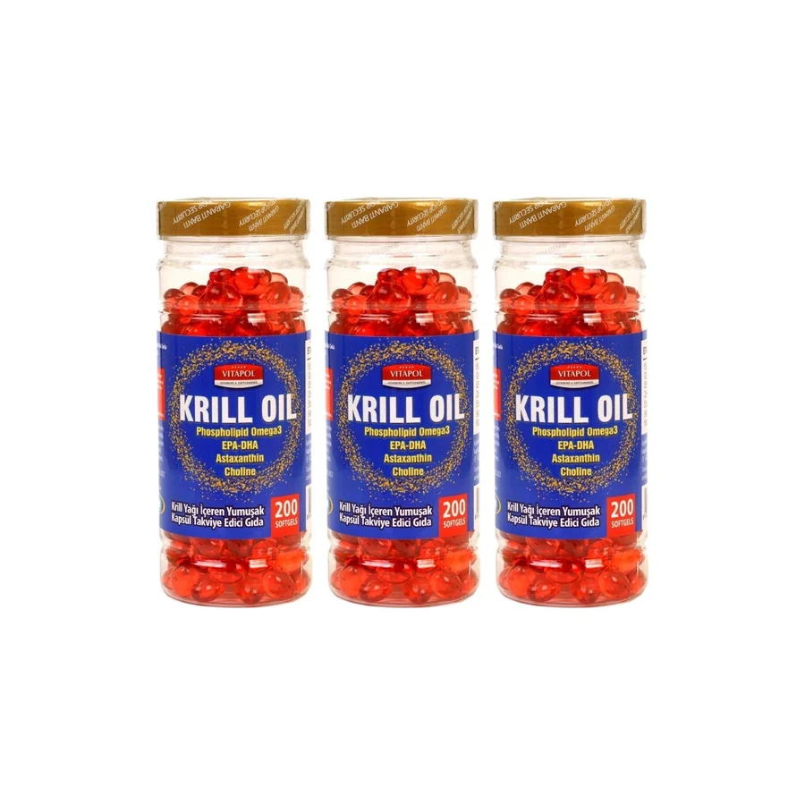Vitapol Krill Oil 200 Kapsül 3'lü