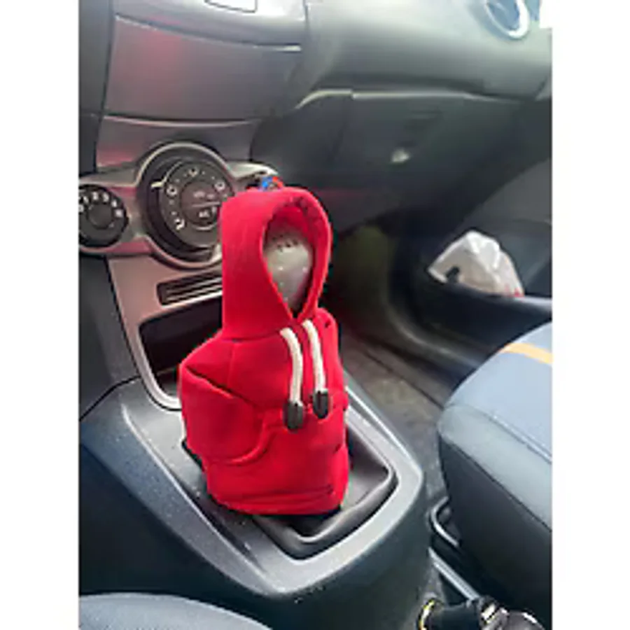 Vites Poları - Her Araca Uyumlu Vites Süsü Vites Hoodie Araç Aksesuarı Kırmızı