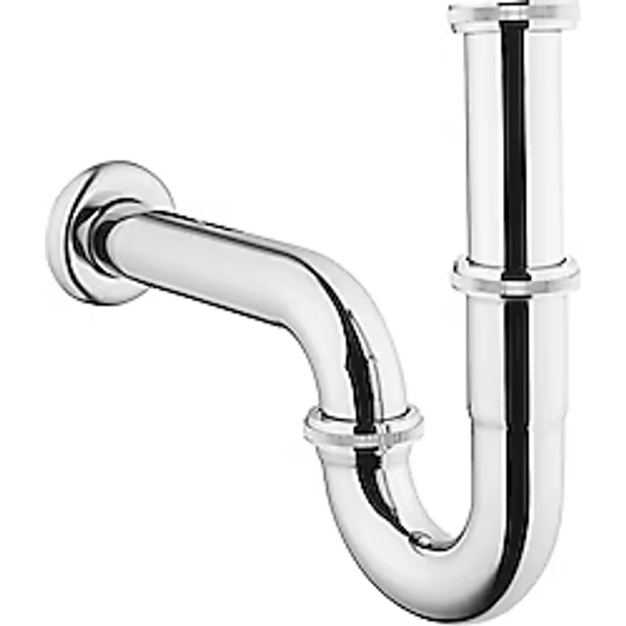 VitrA A45151 P Tipi Krom Lavabo Sifonu