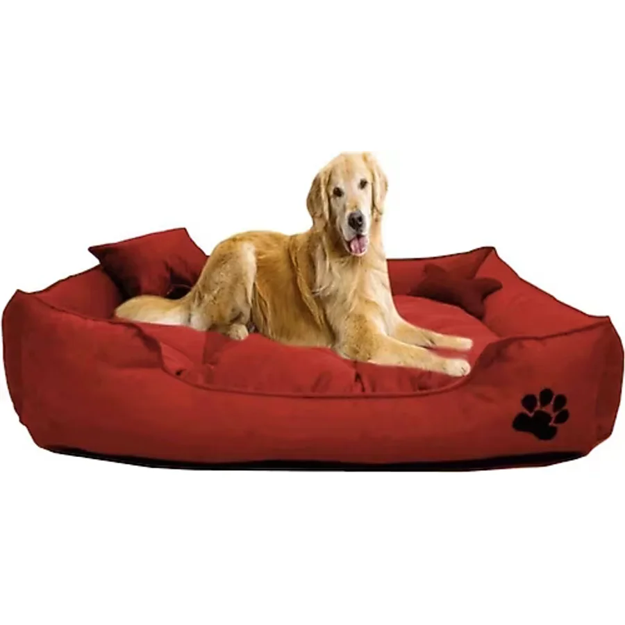 Vitrin Ultrasoft Büyük Irk Köpek Yatağı Yıkanabilir Yüksek Kaliteli Kumaş Pati Işlemeli