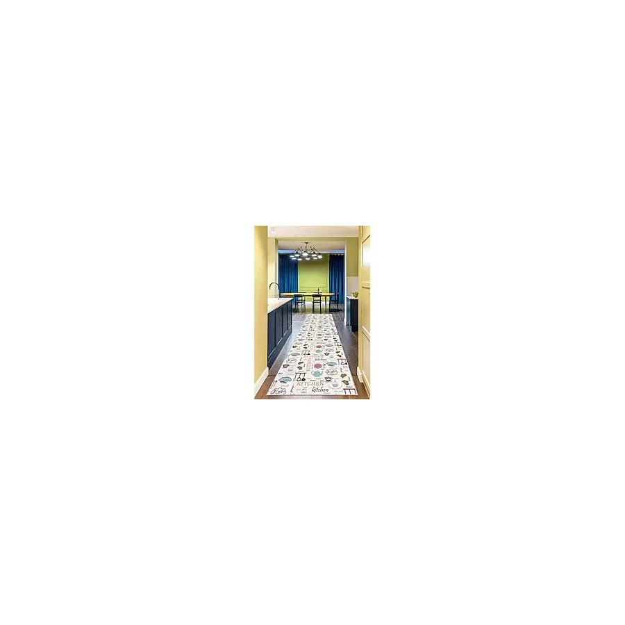 Viva Home Makinede Yıkanabilir Kaymaz Tabanlı Rulo Yolluk Mutfak Ar295, Pembe, 80 X 300