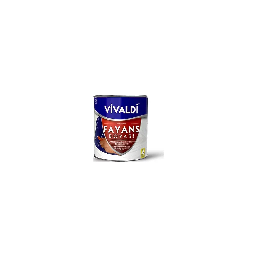 Vivaldi Fayans Boyası - Astar ve Vernik Gerektirmeyen Boya - - 1 lt - Beyaz