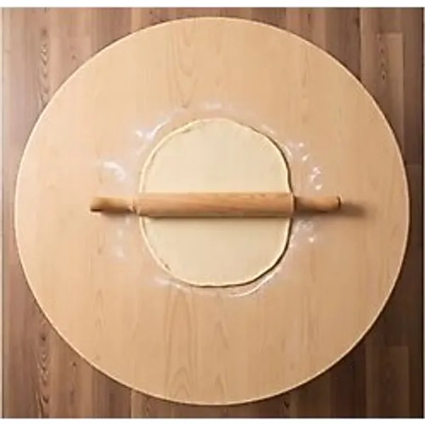 Vivense Alesta Ahşap Desenli Katlanabilir Yer Sofrasi, 60 Cm Çap, 21 Cm Yükseklik Sonomo