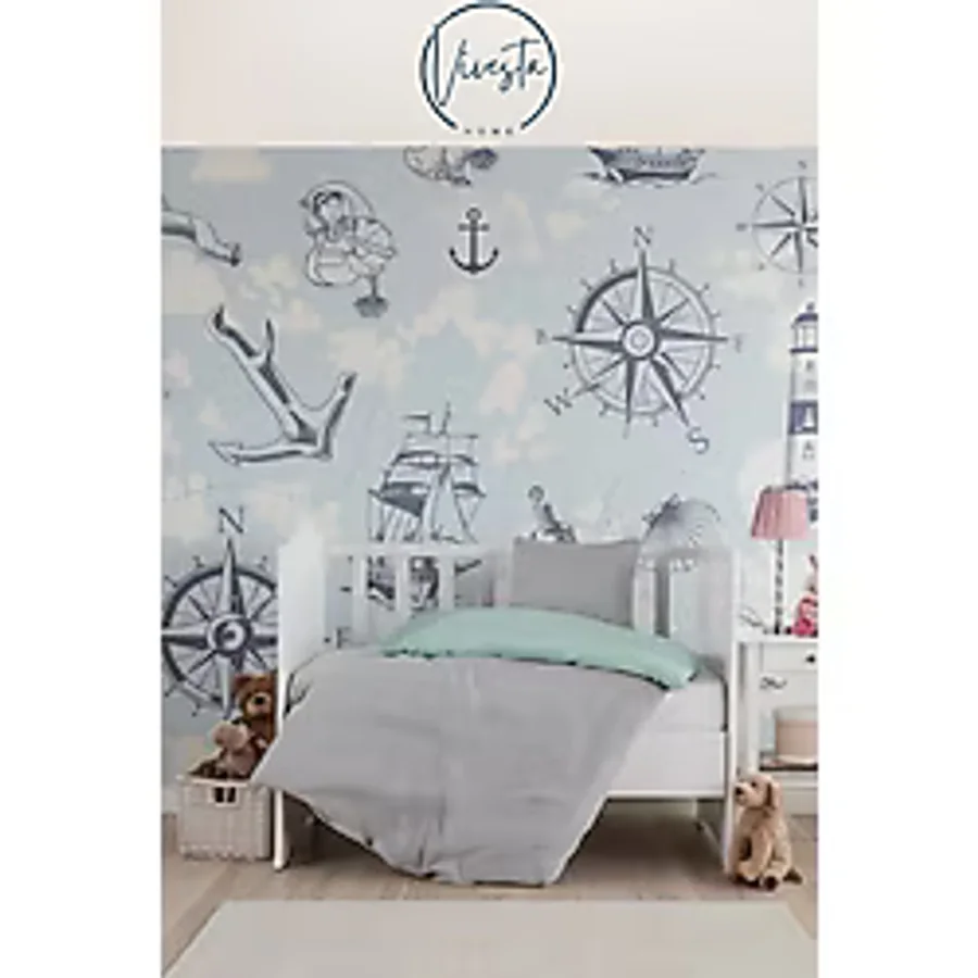 Vivesta Home Bebek Müslin Kumaş Nevresim Seti - Yumuşak & Nefes Alan Bebek Uyku Konforu