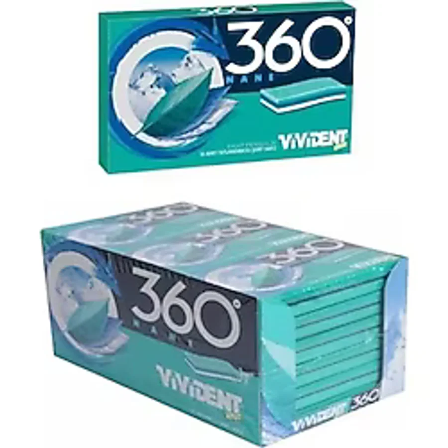 Vivident 360 Nane Aromalı Şekersiz Sakız 33 G X 18 Adet