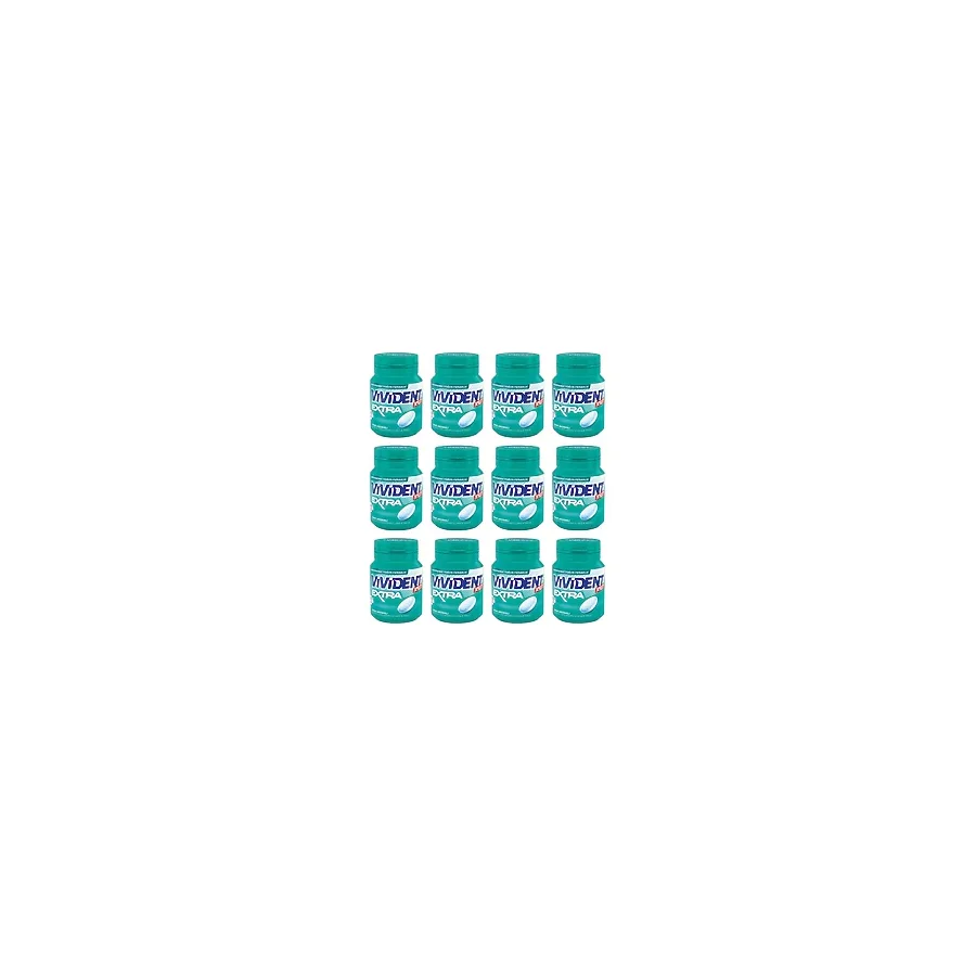 Vivident Xylıt Extra Nane Aromalı Şekersiz Tatlandırıcılı Draje Sakız 12 x 63 G