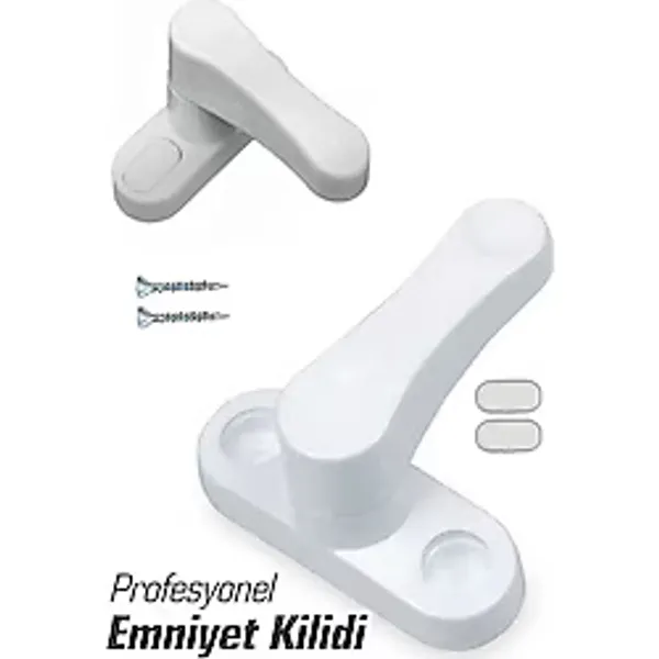 Vivyan 10 Adet Pvc Kapı Pencere Emniyet Kilidi Pimapen Ev Çocuk Bebek Güvenlik Kilidi