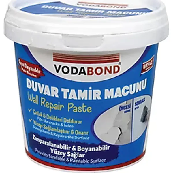 Vodabond Suya Dayanıklı Duvar Tamir Macunu Beyaz 500 Gr.