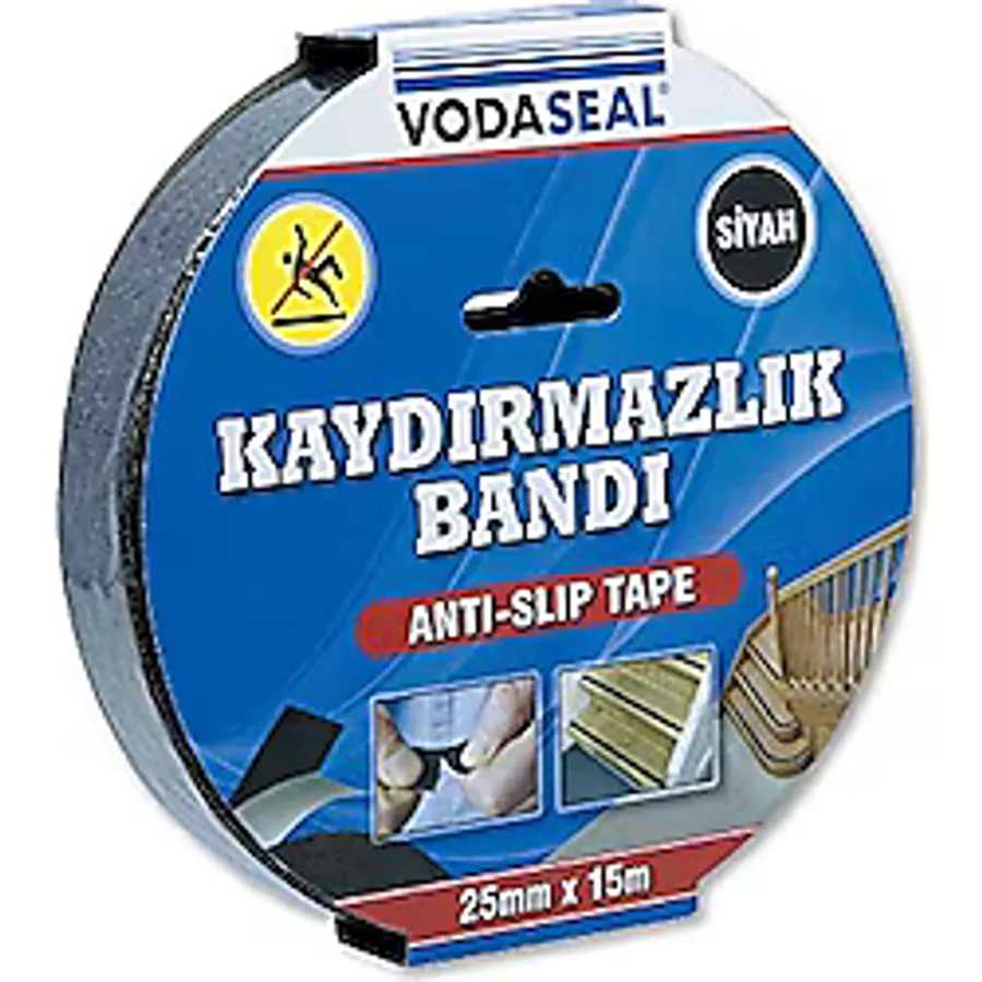 Vodaseal 53.01.011 Kaydırmaz Bant 25Mmx15Mt, Siyah