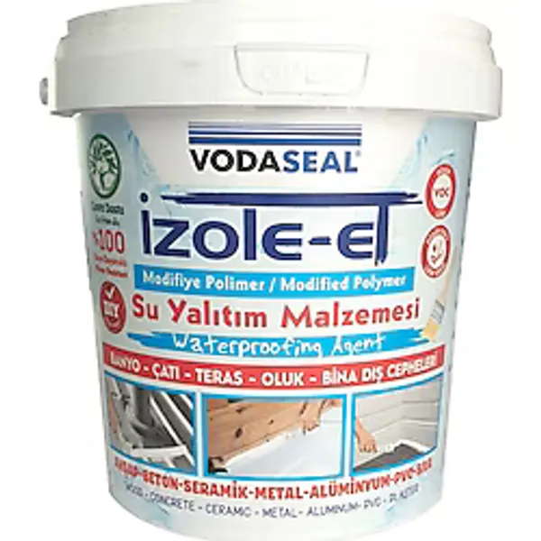 Vodaseal Izole Et Su Yalıtım Malzemesi Ahşap Beton Seramik Metal Yüzeyler İçin - 1 Adet
