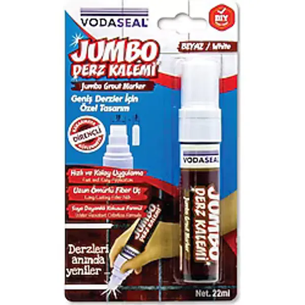 Vodaseal Jumbo Derz Kalemi 22ml Beyaz