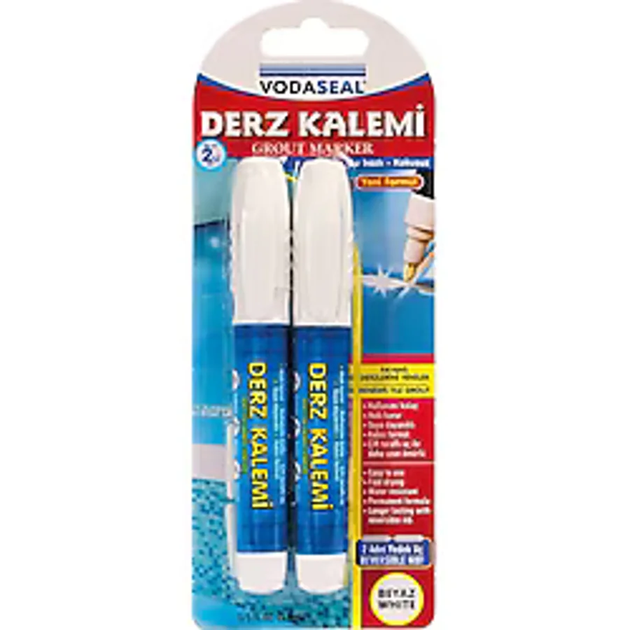 Vodaseal Kokusuz Ve Suya Dayanıklı Derz Kalemi İkili Set - Beyaz 2'li Set