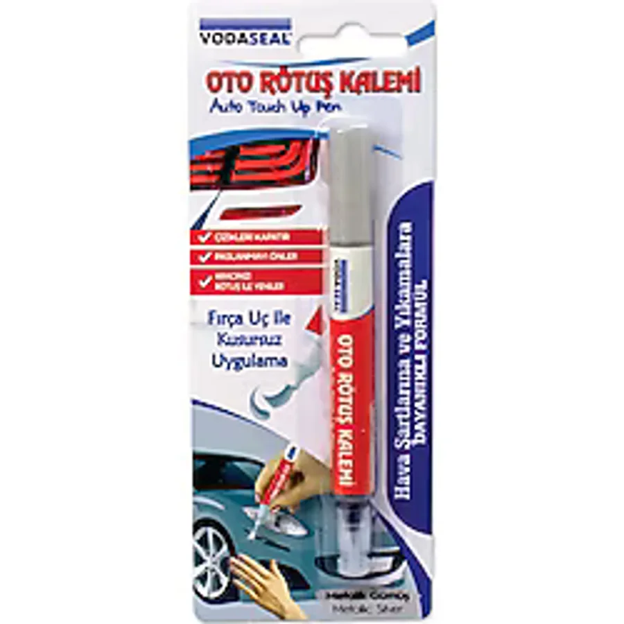 Vodaseal Oto Rötuş Boya Kalemi Çizik Metalik Gümüş 5 Ml
