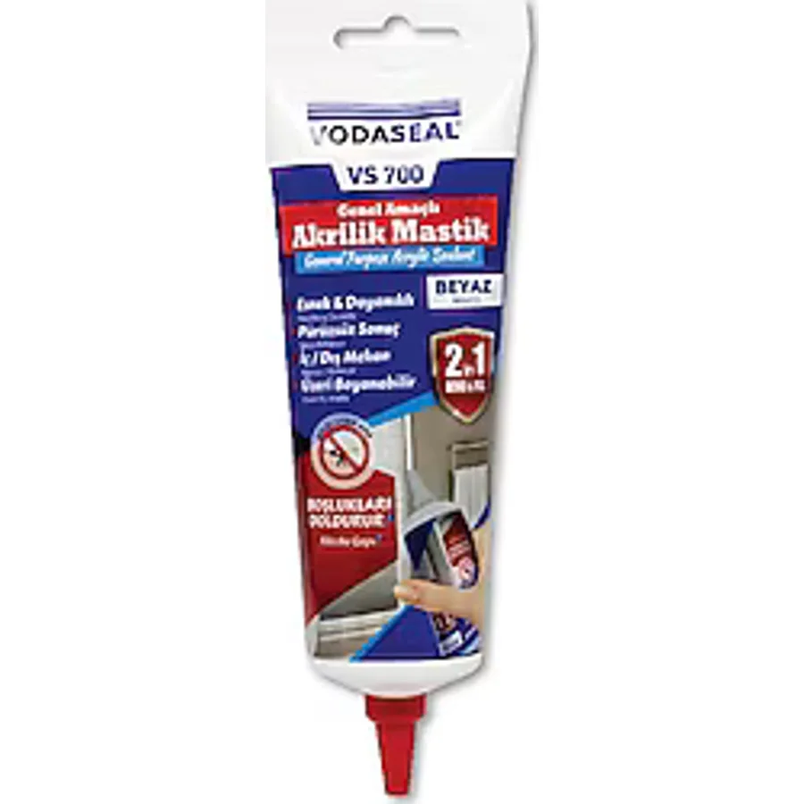 Vodaseal VS-700 400 gr Genel Amaçlı Esnek Boyanabilir Akrilik Mastik