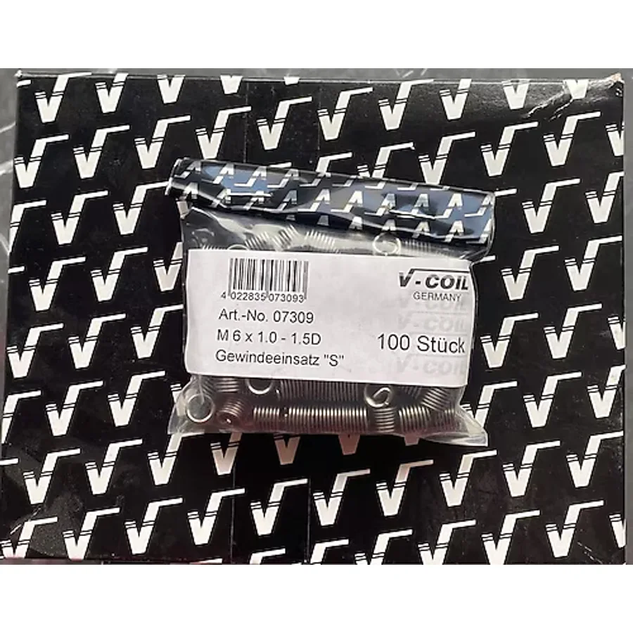 Völkel M6X1.0-1.5D Helicoil V-Coil Germany 100 Adet