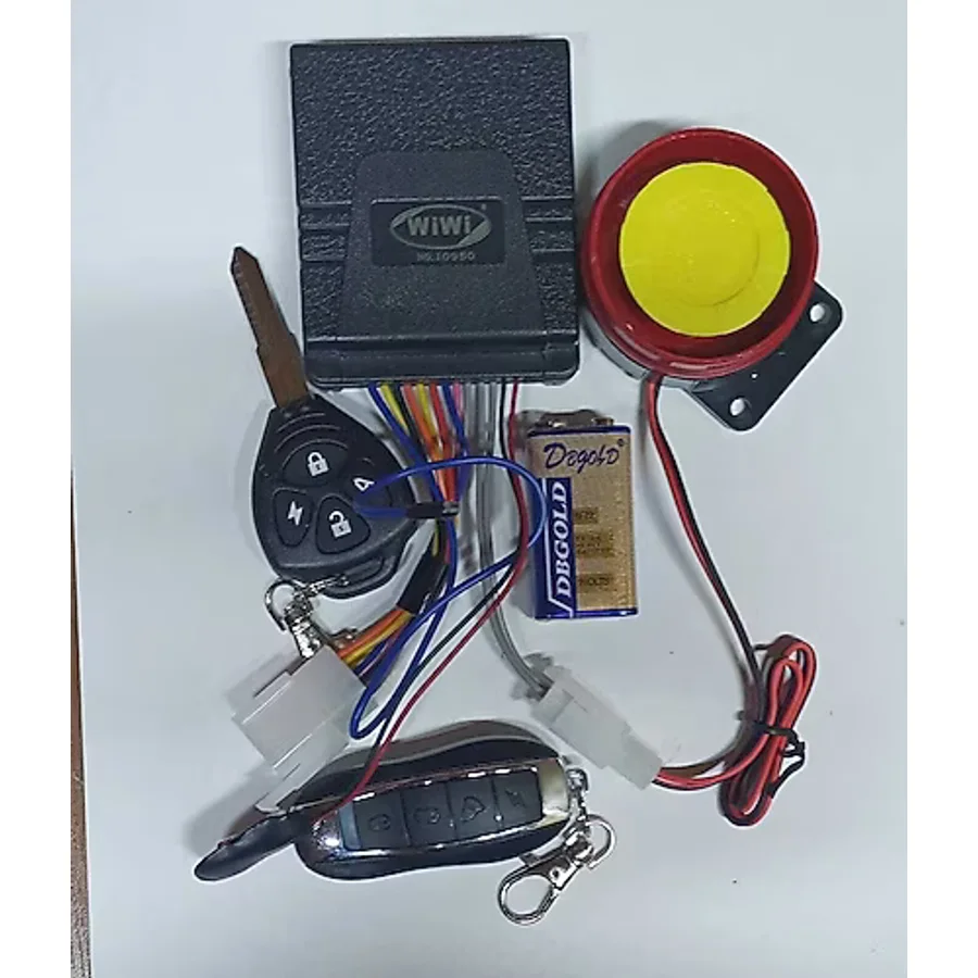 Volta Motosiklet Alarm-Uzaktan çalıştırma Seti Pil Destekli-Motor Alarmı