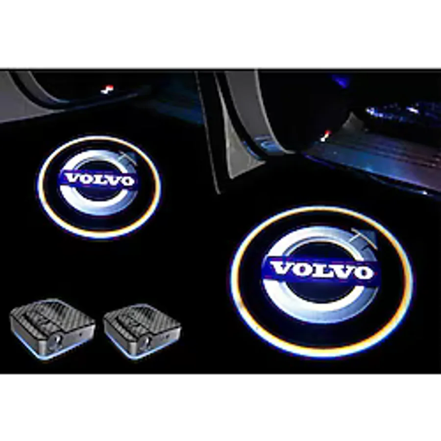 Volvo Araçlar İçin Pilli Yapıştırmalı Kapı Altı Led Logo