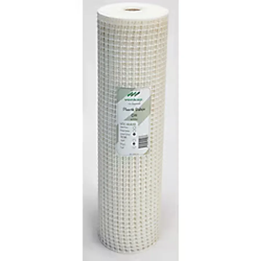 Vonkap Plastik Dekoratif Bahçe Çiti / Balkon Filesi / Kedi Filesi / Kuş Filesi (10MMx10MM BEYAZ 1MTx5MT)