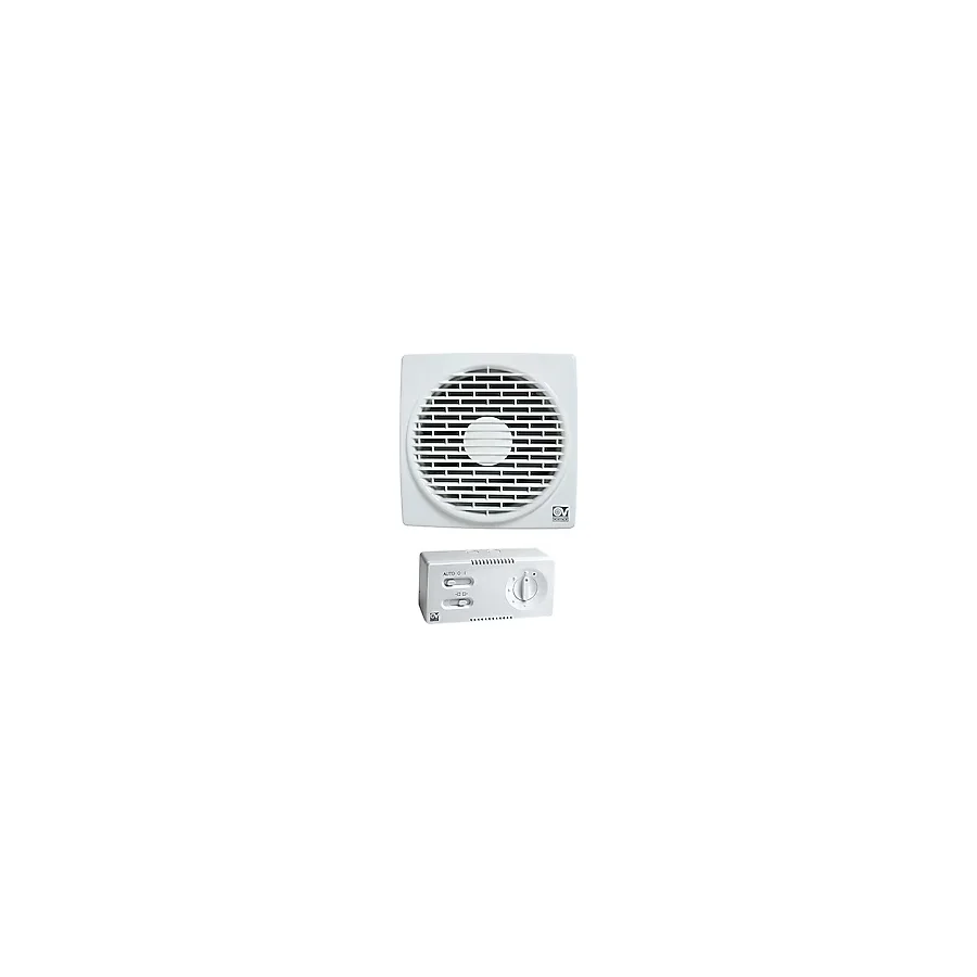 Vortice Vario 300/12 & CR5N Hız Anahtarı Yanında Duvara Cama Kolay Montaj Otomatik Panjur Manuel Geri Dönüşümlü Tasarruflu Fan AGMair Agm Havalandırma Fanı