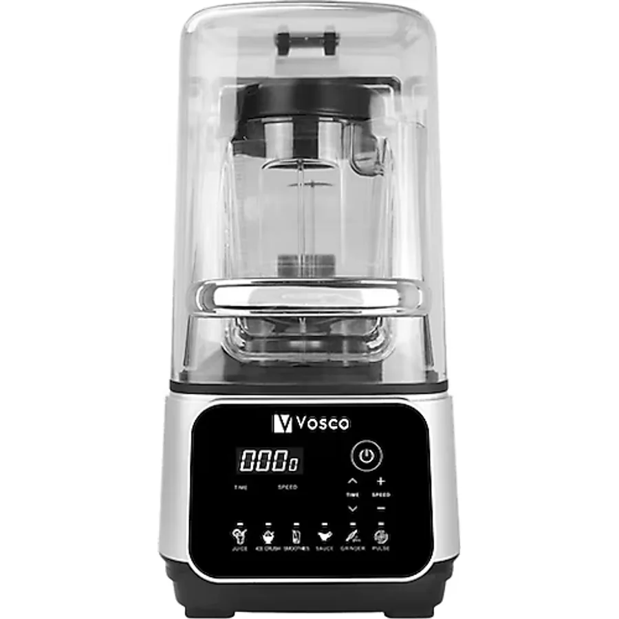 Vosco Soundproof Profesyonel Bar Blender 2 Lt - 1600W Dijital Endüstriyel Sessiz Smoothie & Buz Kırma Makinesi