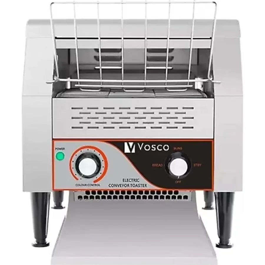 Vosco VKB-300 Konveyörlü Ekmek Kızartma Makinesi / Endüstriyel Conveyor Toaster / 450 Dilim/Saat - Gri