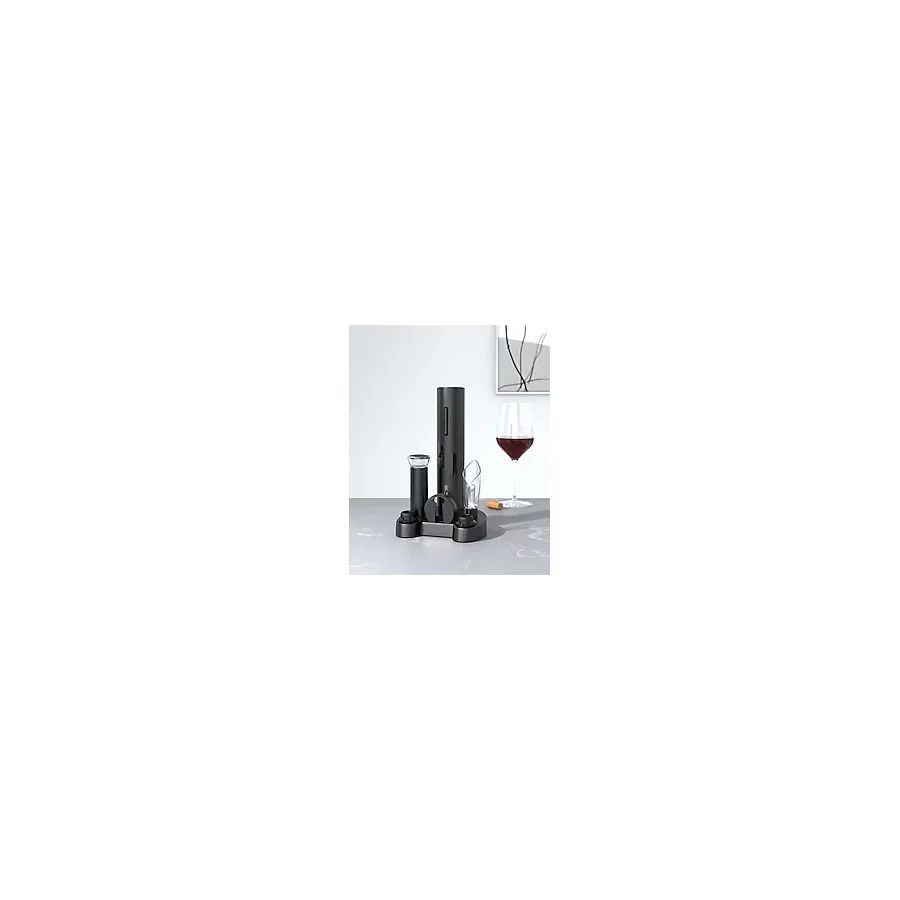 Vosco VNS-01 Wine Opener Otomatik Tirbuşon Şarap Açacağı, Elektrikli, Siyah
