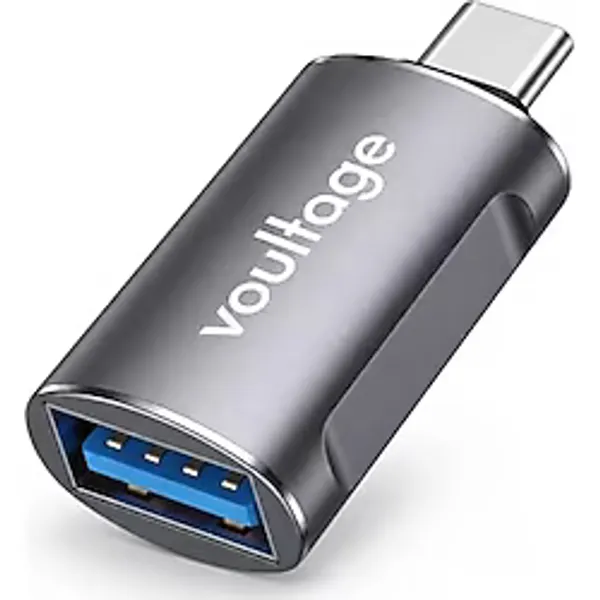 Voultage Type-C to USB-A Dönüştürücü - USB 3.0 OTG Adaptör, 5 Gbps Yüksek Hızlı Veri Aktarımı, MacBook, Samsung Galaxy, Iphone 15/16/17, Laptop ve Akıllı Telefonlar İçin Tak Çalıştır Çevirici