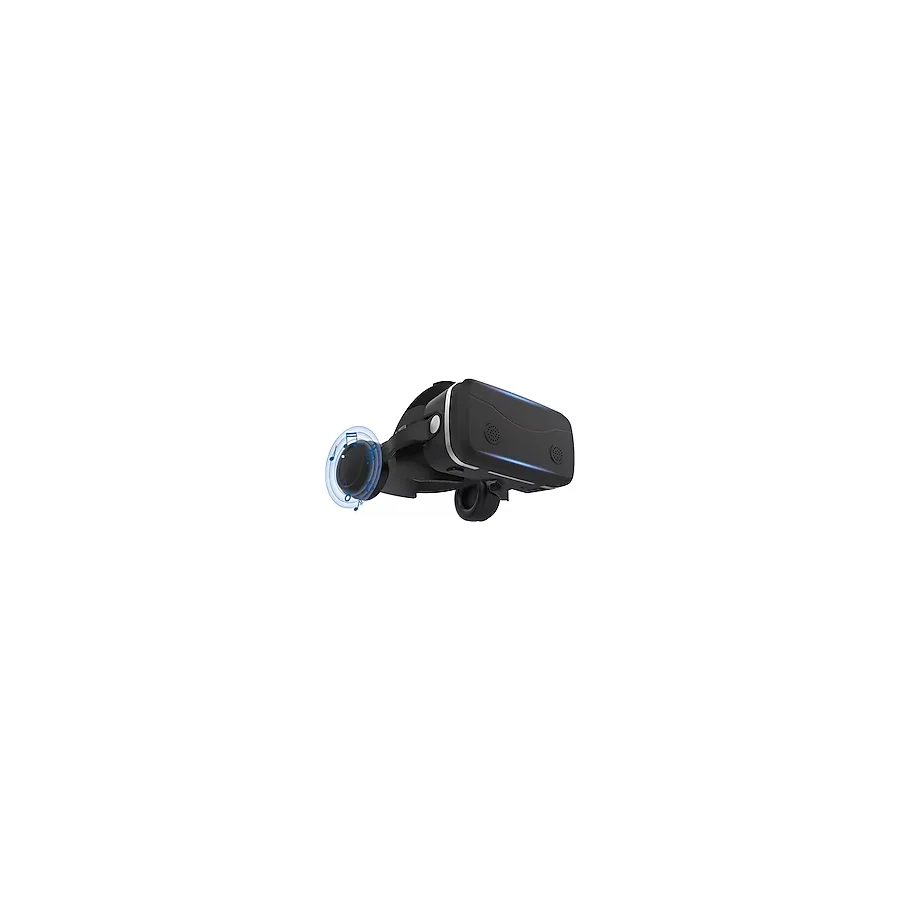 VR SHINECON SCG15E Sanal Gerçeklik Gözlükleri 4.7-7 Inç Cep Telefonları İçin Stereo Kulaklıklı - Siyah