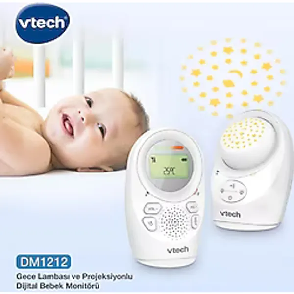 VTech DM1212 Gece Lambalı ve Projeksiyonlu Dijital Sesli Bebek Telsizi