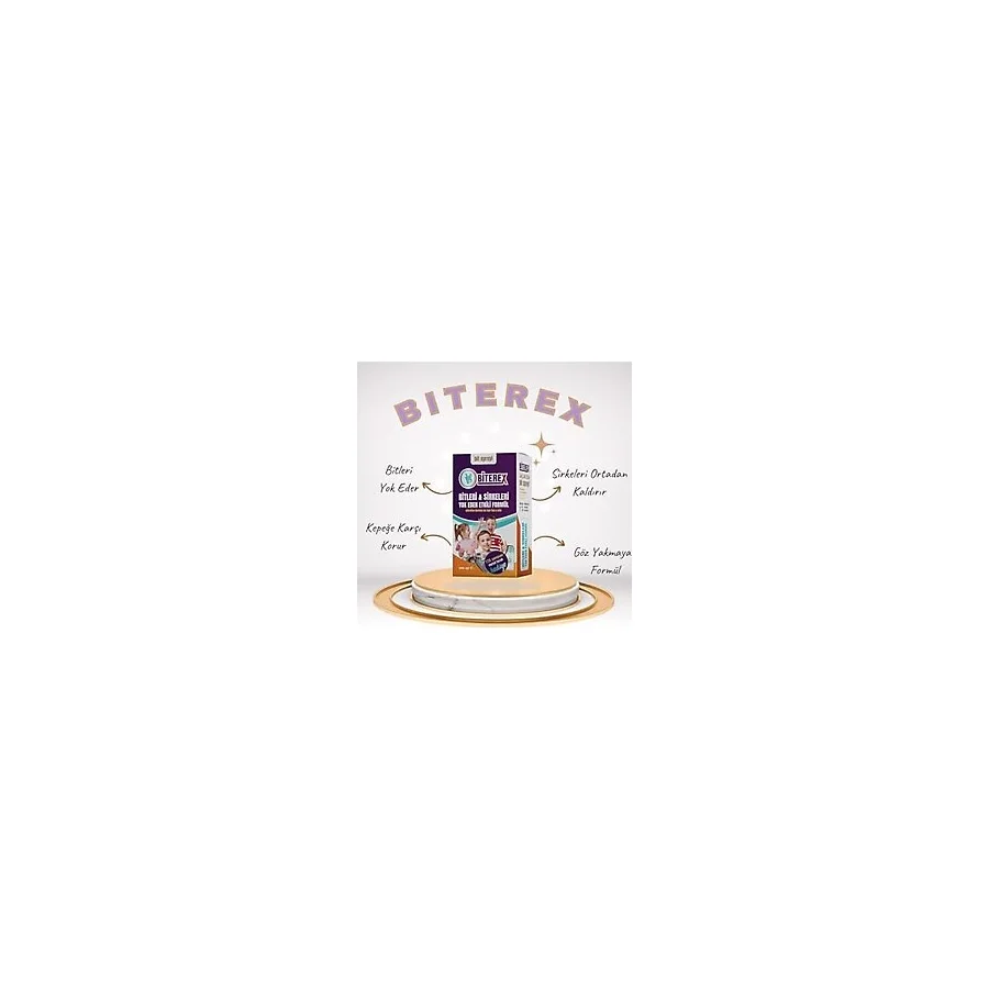 VVS Biterex Bit Spreyi 100 ml Tto Bit Şampuanı Çelik Tarak Hediyeli