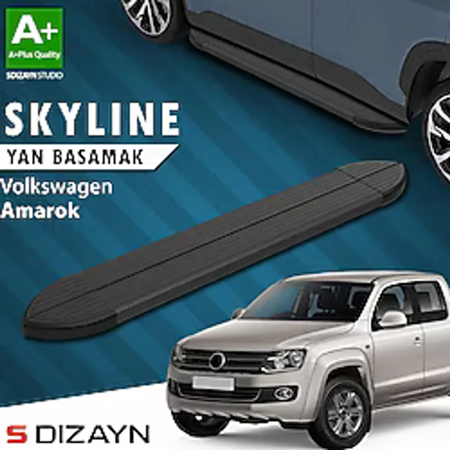 Vw Amarok Skyline Siyah Yan Basamak 203 Cm 2010-2023 A+ Kalite