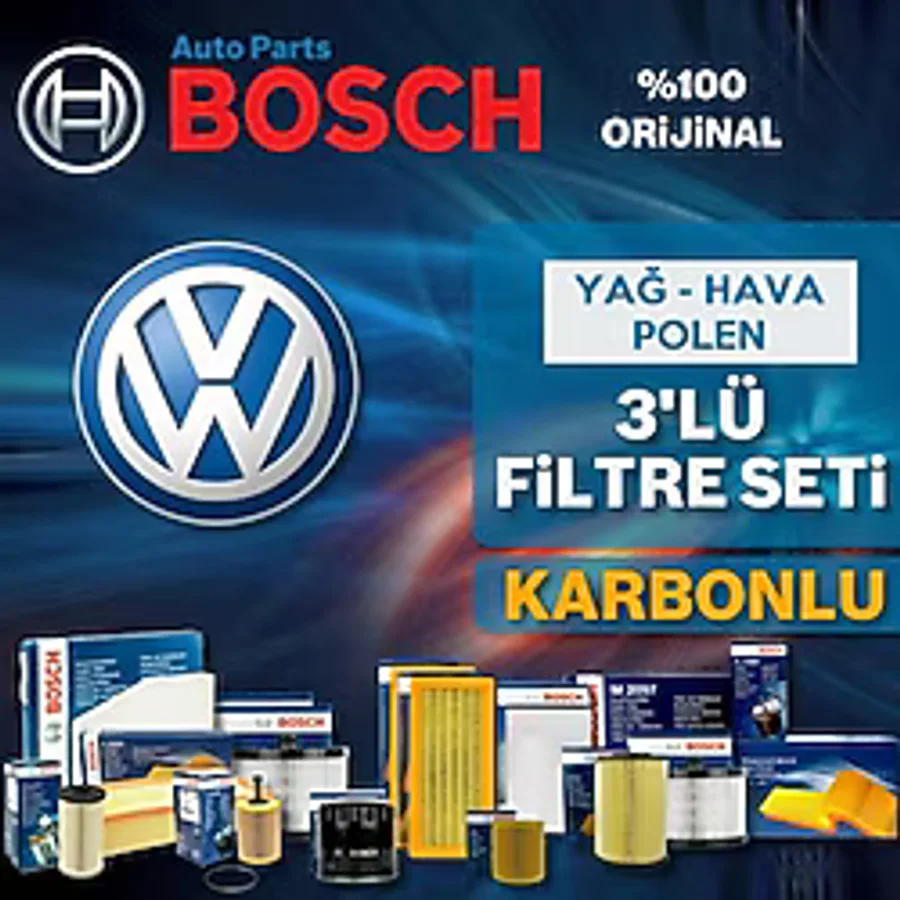 VW Passat 1.6 TDI Bosch Filtre Bakım Seti (2015-2018) DCX