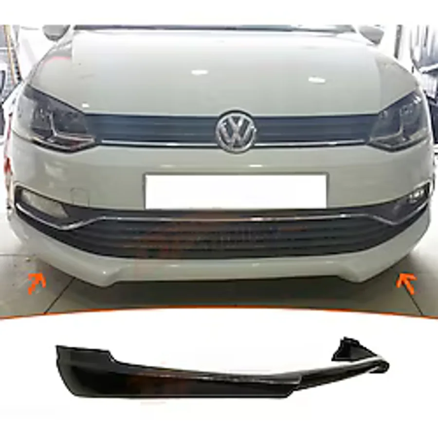 Vw Polo 6c 2015-2017 Boyasız Plastik Ön Tampon Eki