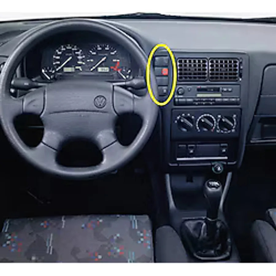 VW Polo Classic 96-99 Torpido Teyp Çerçevesi Kör Kapak 6K0957087A
