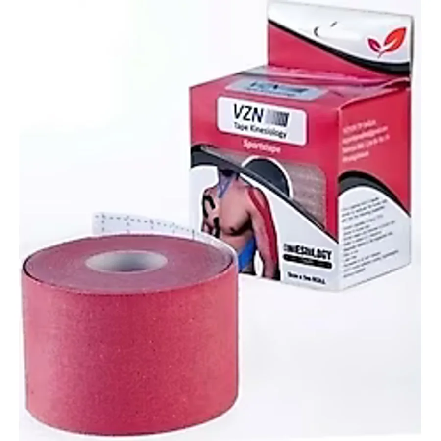 Vzn 5cmx5m Kinesio Sporcu Ağrı Bandı Kırmızı