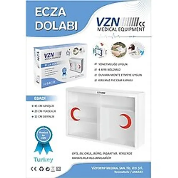 Vzn Ecza Dolabı Plastik