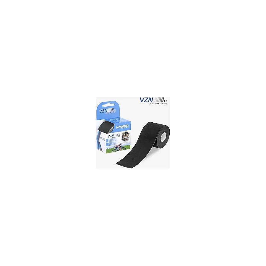 VZN Medical Equipment Vzn Bandı Kinesio Bant Sporcu Bandı Bandı Siyah 5 cmx5 m