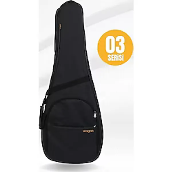 Wagon 03 Serisi Akustik Gitar Çantası - Siyah