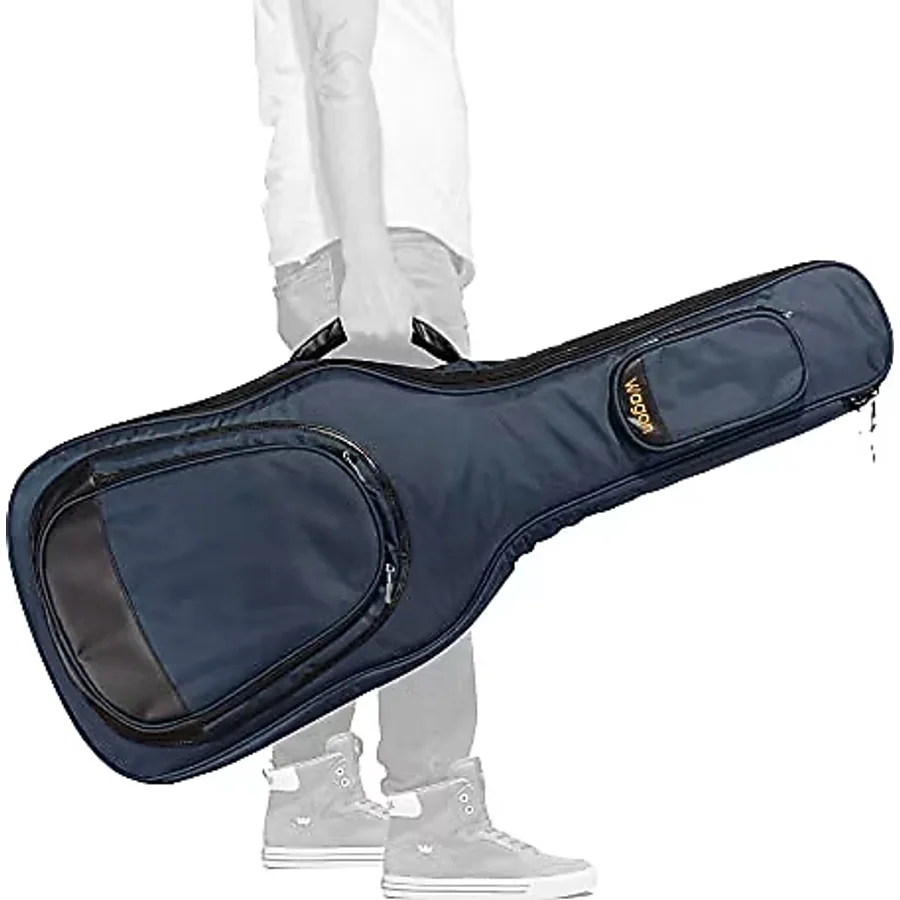 Wagon Case 05 Serisi - Akustik Lacivert Akustik Gitar Çantası (Jumbo kasalara uygun)