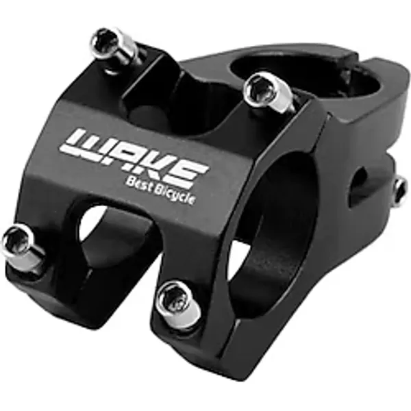 Wake Siyah Bisiklet Kısa Gidon Boğazı 40mm Bisiklet Yedek Parça Aksesuarı Siyah Gidon Boğaz kısa