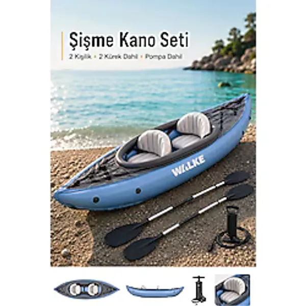 Walke 15103 Premium 331 cm 2 Kişilik Şişme Kano