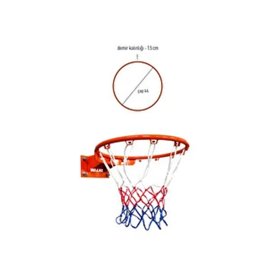 Walke Basketbol Çemberi Tek Kat Fileli Basketbol Potası