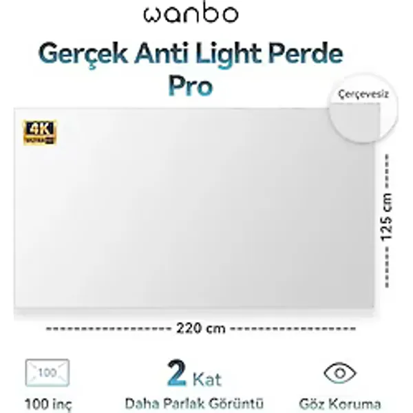 Wanbo Anti Light Pro Projeksiyon Perdesi