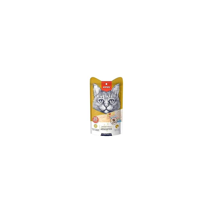 Wanpy Karışık 25x14 gr Krema Kedi Ödül Maması
