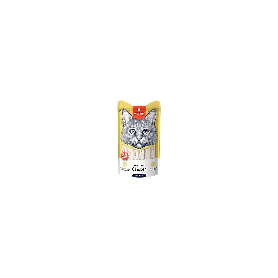 Wanpy Tavuklu 25x14 gr Krema Kedi Ödül Maması